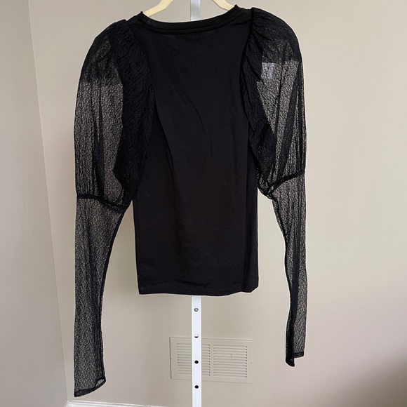 Mademoiselle Martin Top see through sleeves size S/M - Picture 5 of 7